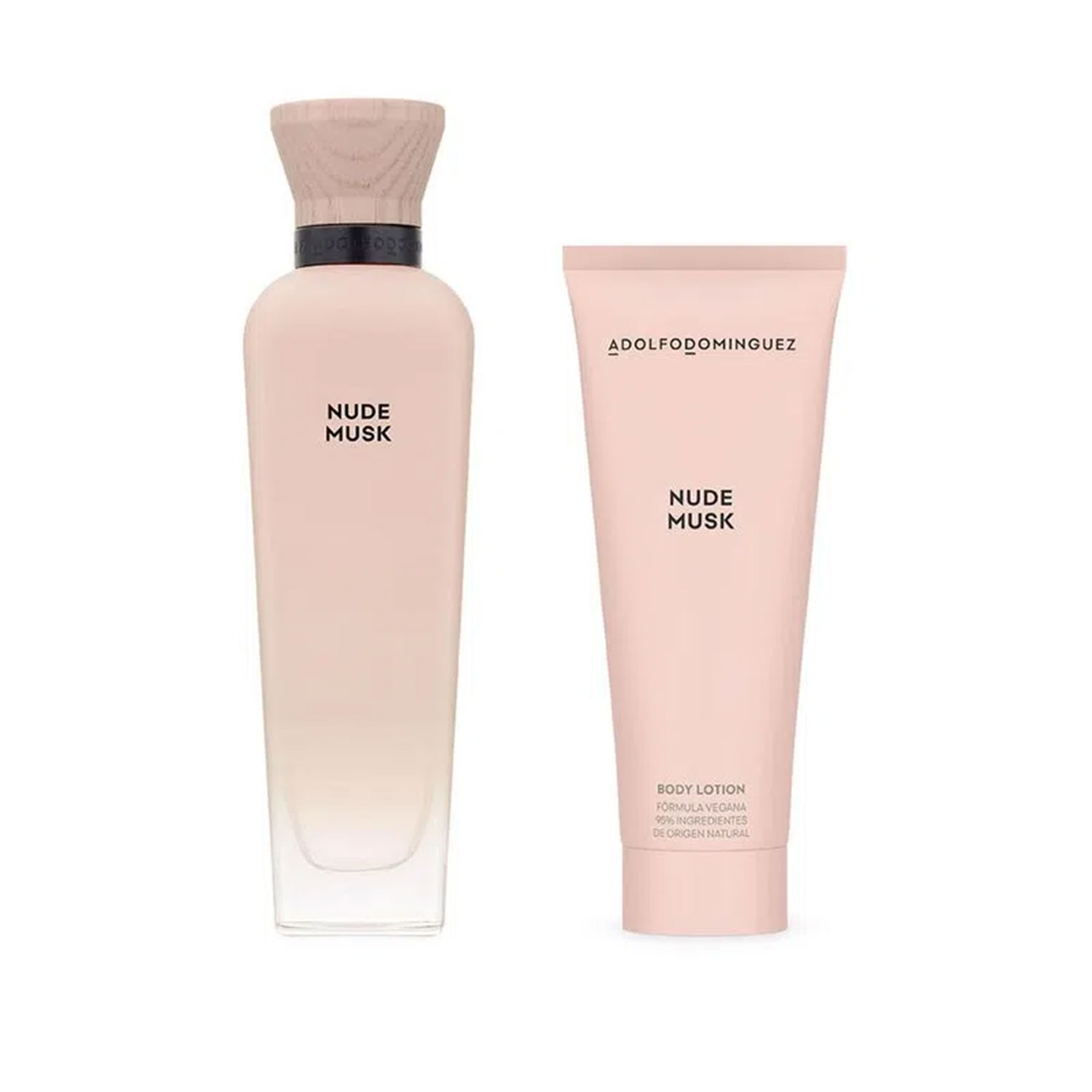 Set Perfume Body Lotion Adolfo Dominguez Agua Fresca Nude Musk X 1 U