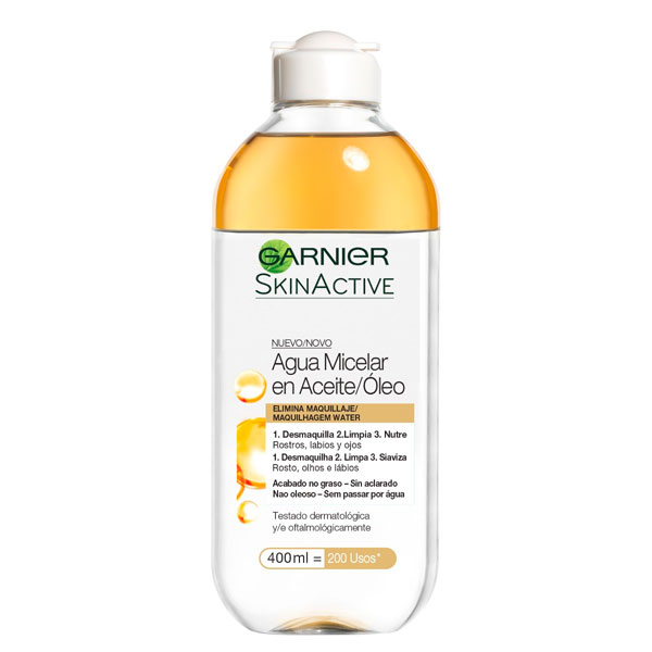 Agua micelar Garnier Skin Active Bifásica X 400 Ml