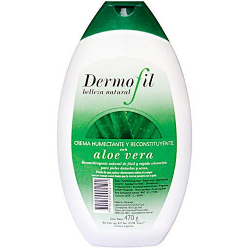 Crema corporal Dermofil  Aloe Vera X 470 Gr