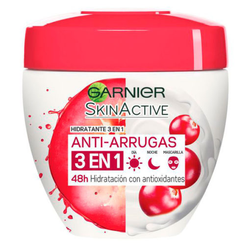 Crema hidratante Garnier Skin Active  Anti-Arrugas 3 en 1 X 200 Ml