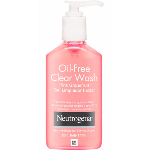 Gel de limpieza Neutrogena  Oil-Free Clear Wash X 177 Ml