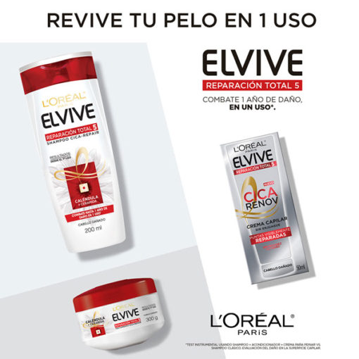 Shampoo Elvive Reparación Total 5 Cica-Repair X 200 Ml - Imagen 5