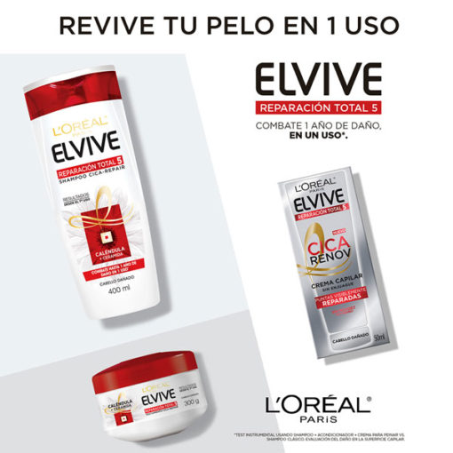 Crema de tratamiento Elvive Reparación Total 5 Cica-Repair X 300 Gr - Imagen 5