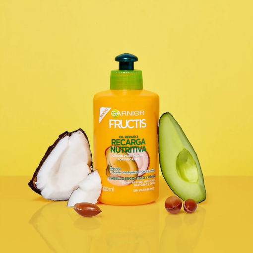 Crema para peinar Garnier Fructis Oil Repair Recarga Nutritiva X 300 Ml - Imagen 3