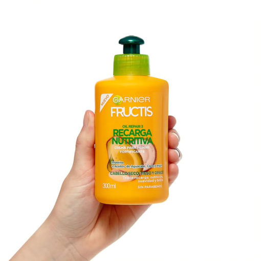 Crema para peinar Garnier Fructis Oil Repair Recarga Nutritiva X 300 Ml - Imagen 4