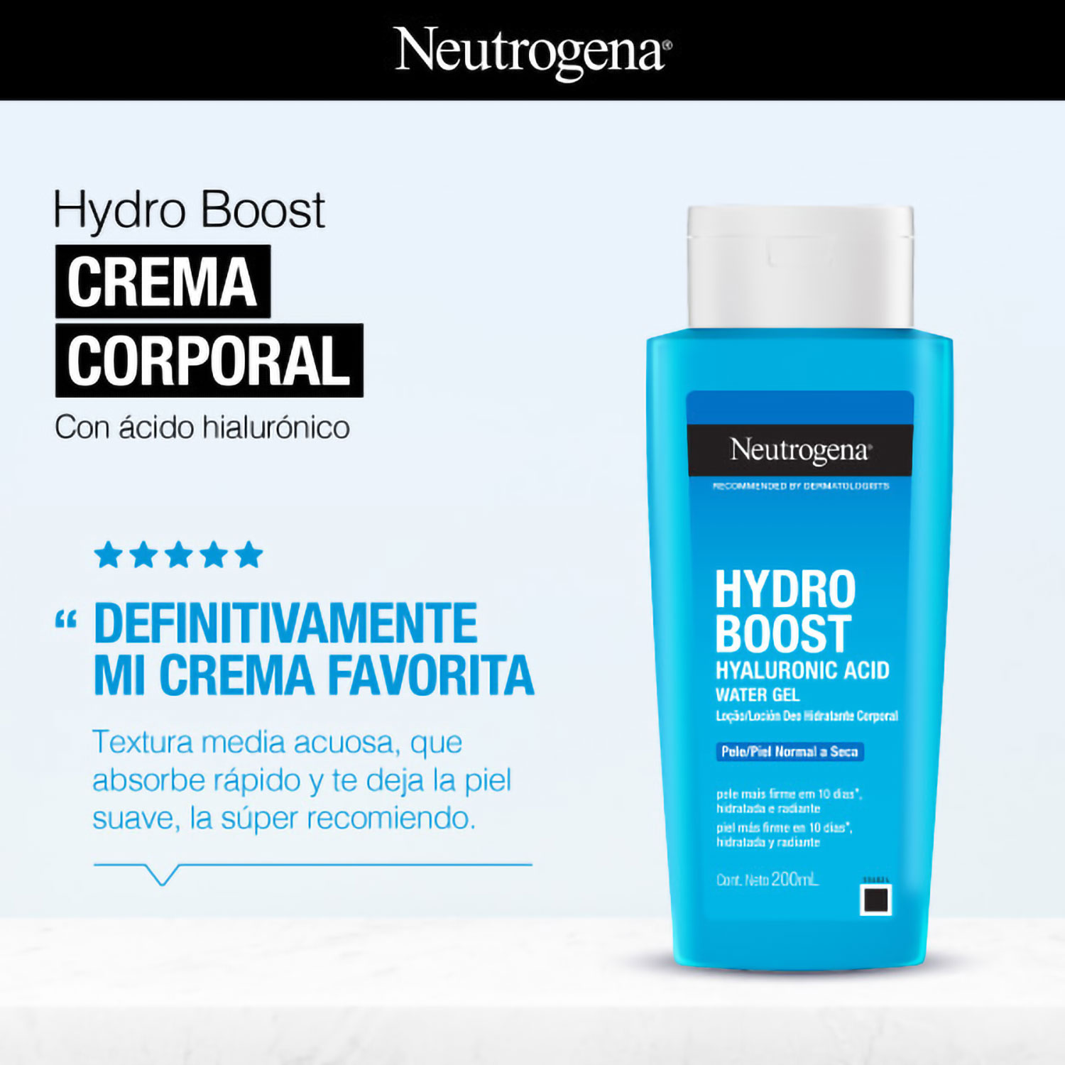 Crema Neutrógena Hydro Boost X 200 Gr - Imagen 3