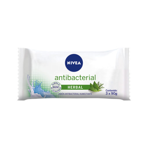 Jabón Nivea Antibacterial Herbal X 3 U