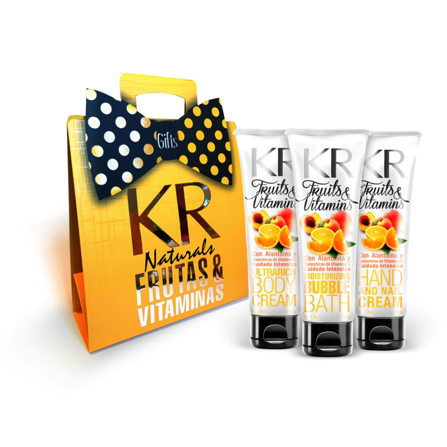Pack Trío Espuma de Baño + Crema Corporal + Crema para Manos Karina Rabolini Fruits & Vitamins Cuidado Intensivo X 1 U