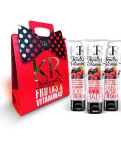 Pack Trío Espuma de Baño + Crema Corporal + Crema para Manos Karina Rabolini Fruits & Vitamins Nutritiva y Relajante X 1 U