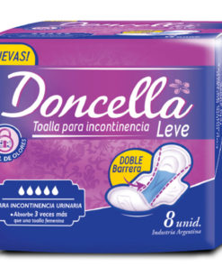 Toallas Femeninas Doncella Incontinencia Leve X 8 U