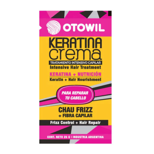 Tratamiento Intensivo Capilar Otowil Keratina en crema  X 24 U