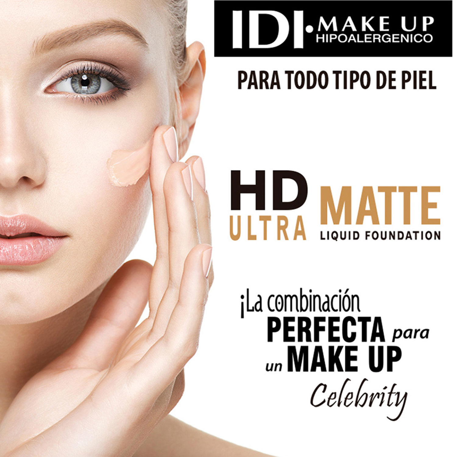 Base Idi Makeup Fundation HD 04 Porcelain Nude X 20 Gr - Imagen 2