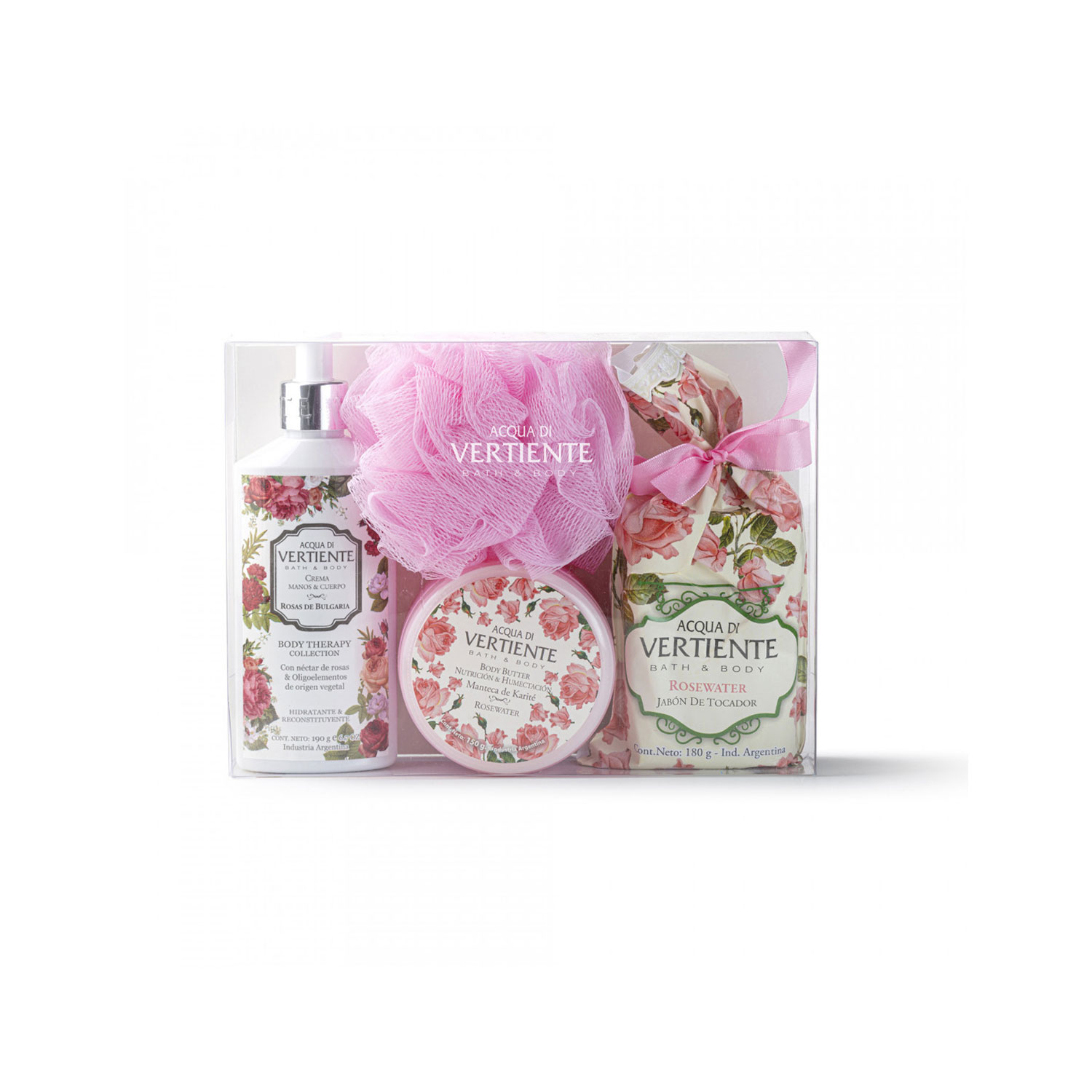 Set Estuche Acqua Di Vertiente Rosas de Bulgaria X 1 U