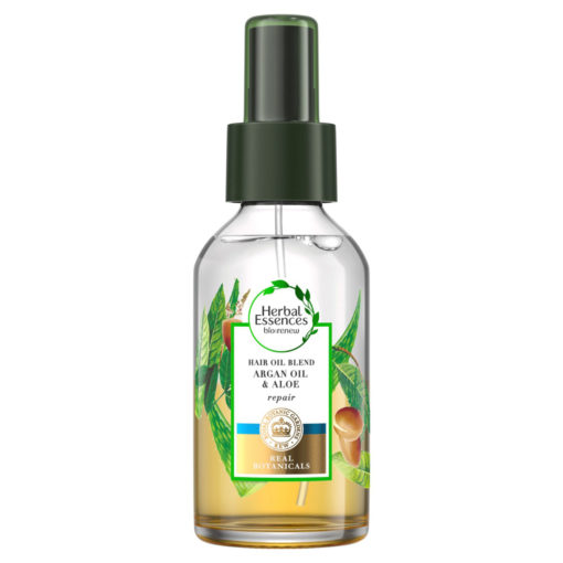 Óleo Capilar Herbal Essences Aqua Oil Aloe & Aceite de Argán  X 100 Ml
