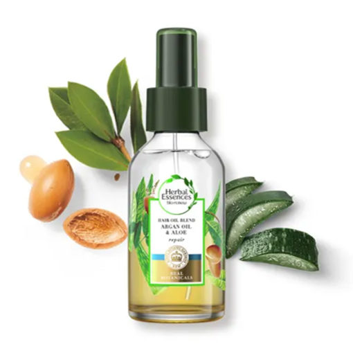 Óleo Capilar Herbal Essences Aqua Oil Aloe & Aceite de Argán  X 100 Ml - Imagen 2