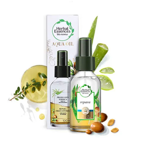 Óleo Capilar Herbal Essences Aqua Oil Aloe & Aceite de Argán  X 100 Ml - Imagen 3