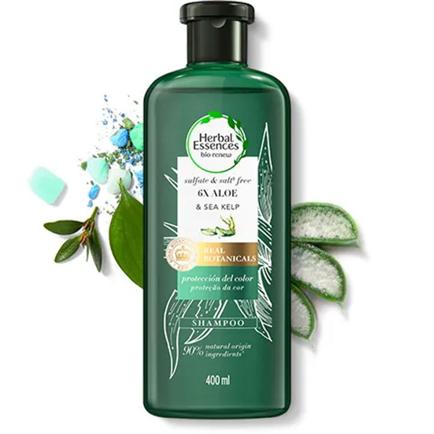 Shampoo Herbal Essences Real Botanicals Aloe And Algas Marinas X 400 Ml Casa Florian 5272