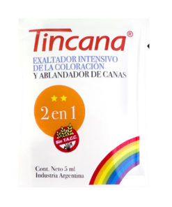 Tratamiento Capilar Tincana Tan Natural Exaltador Intensivo Ablandador de Canas X 60 U