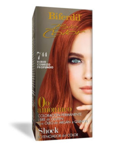 Tintura Permanente en Kit Biferdil BioColor 0% Amoniaco 7.44 X 1 U