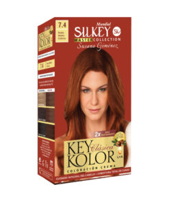 Kit de Tintura Silkey Susana Gimenez 7.4 Rubio Medio Cobrizo X 1 U
