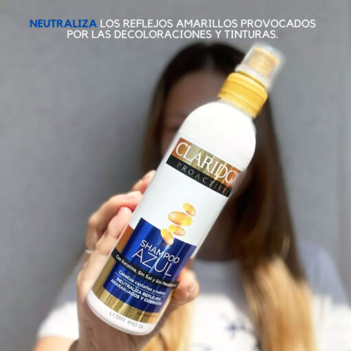 Shampoo Claridge Azul  X 300 Ml - Imagen 3