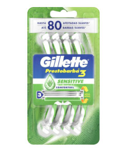 Máquina de Afeitar Gillette Prestobarba 3 Sensitive X 8 U