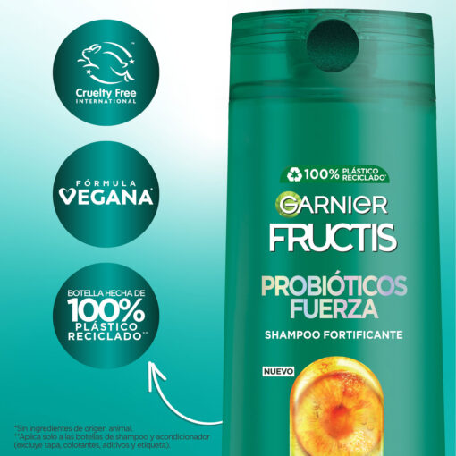 Shampoo Garnier Fructis Probióticos Fuerza X 200 Ml - Imagen 6