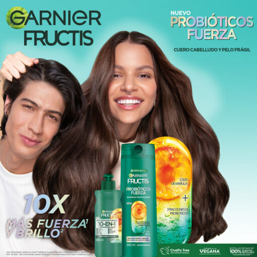 Shampoo Garnier Fructis Probióticos Fuerza X 200 Ml - Imagen 9