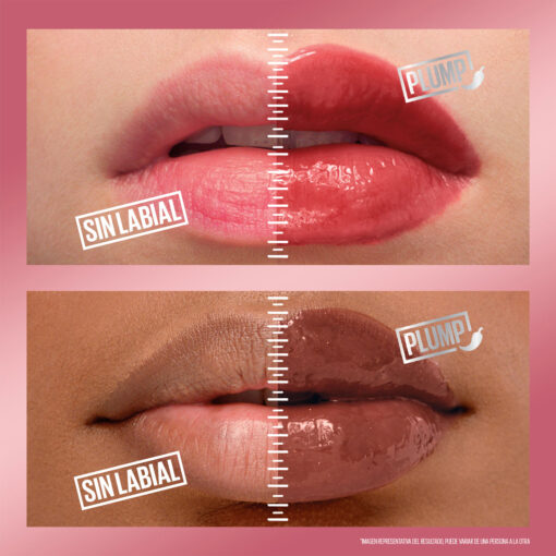 Brillo Labial Maybelline Lifter Plump 05 Peach Fever X 5,4 Ml - Imagen 6