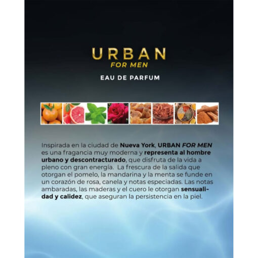 Perfume Love and Senses  Urban X 100 Ml - Imagen 3