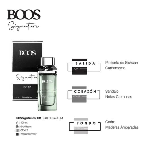 Perfume Desodorante Neceser Boos Signature  X 1 U - Imagen 4