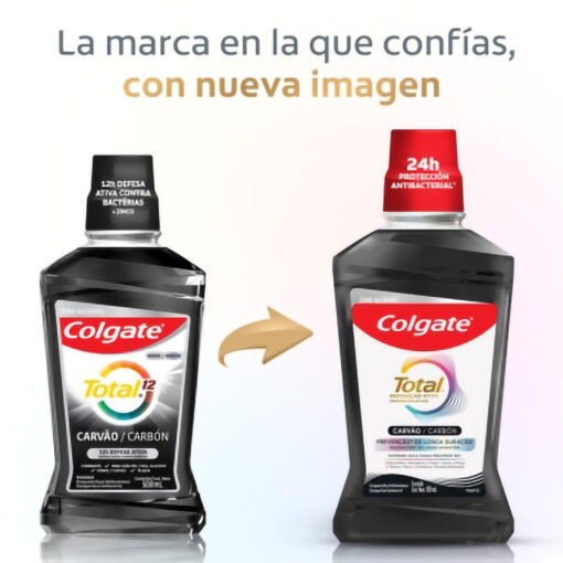 Enjuague Bucal Colgate Total Prevención Activa Carbón Zero X 250 Ml - Imagen 4
