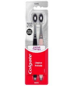 Cepillo de Dientes Colgate Pro Cuidado Carbón Extra Suave X 2 U