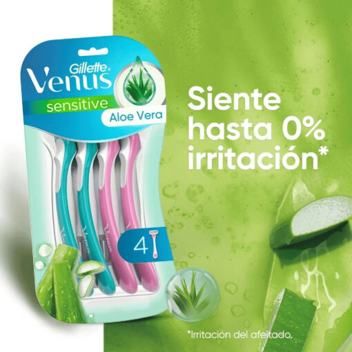 Máquina de Afeitar Gillette Venus Sensitive X 4 U - Imagen 5