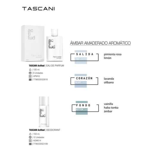 Perfume Desodorante Neceser Tascani  Actitud X 1 U - Imagen 4