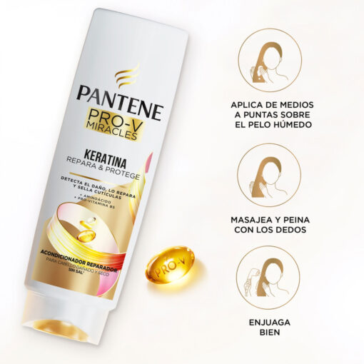 Acondicionador Pantene Pro V Miracles  X 250 Ml - Imagen 8