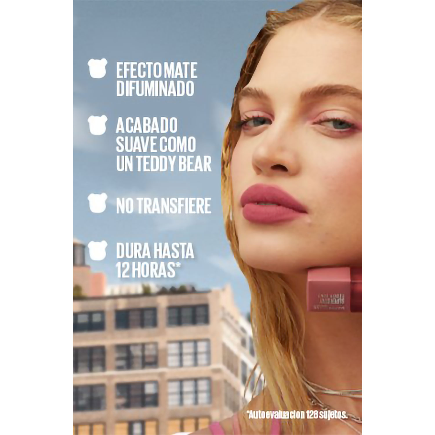 Labial Líquido Tinta Maybelline SuperStay Teddy Tint 40 PetalCore X 5 Ml - Imagen 4