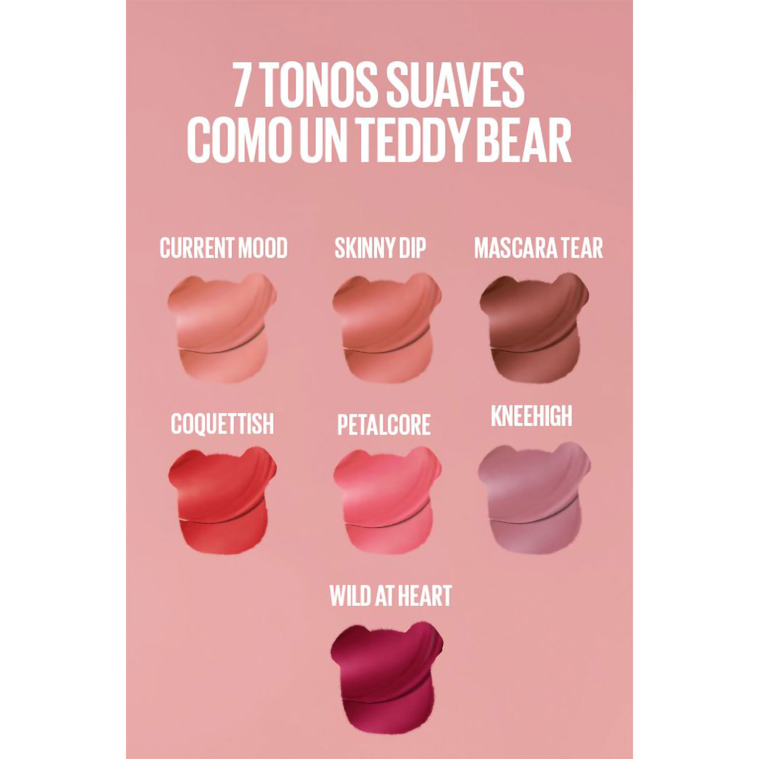 Labial Líquido Tinta Maybelline SuperStay Teddy Tint 40 PetalCore X 5 Ml - Imagen 5