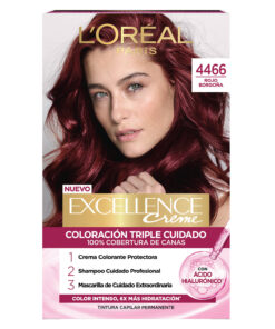 Tintura Permanente en Kit Loreal Paris Excellence 4466 Rojo Borgoña X 1 U