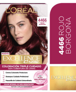Alternative view of Tintura Permanente en Kit Loreal Paris Excellence 4466 Rojo Borgoña X 1 U