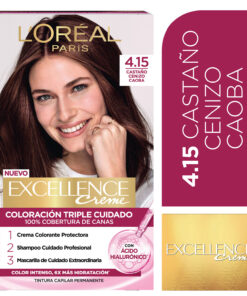 Alternative view of Tintura Permanente en Kit Loreal Paris Excellence 4.15 Castaño Cenizo Caoba X 1 U