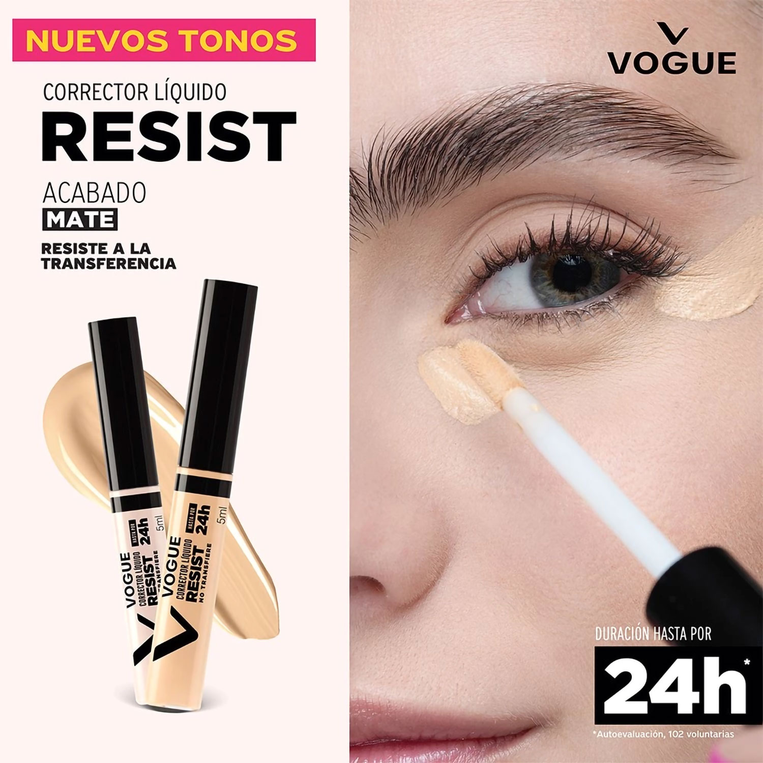 Corrector Liquido Vogue Resist 01 Crema X 7 Ml - Imagen 4