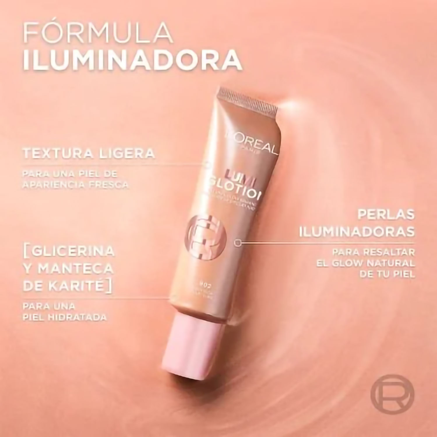 Iluminador Liquido Loreal Paris Lumi Glotion 902 Light Glow X 40 Ml - Imagen 4