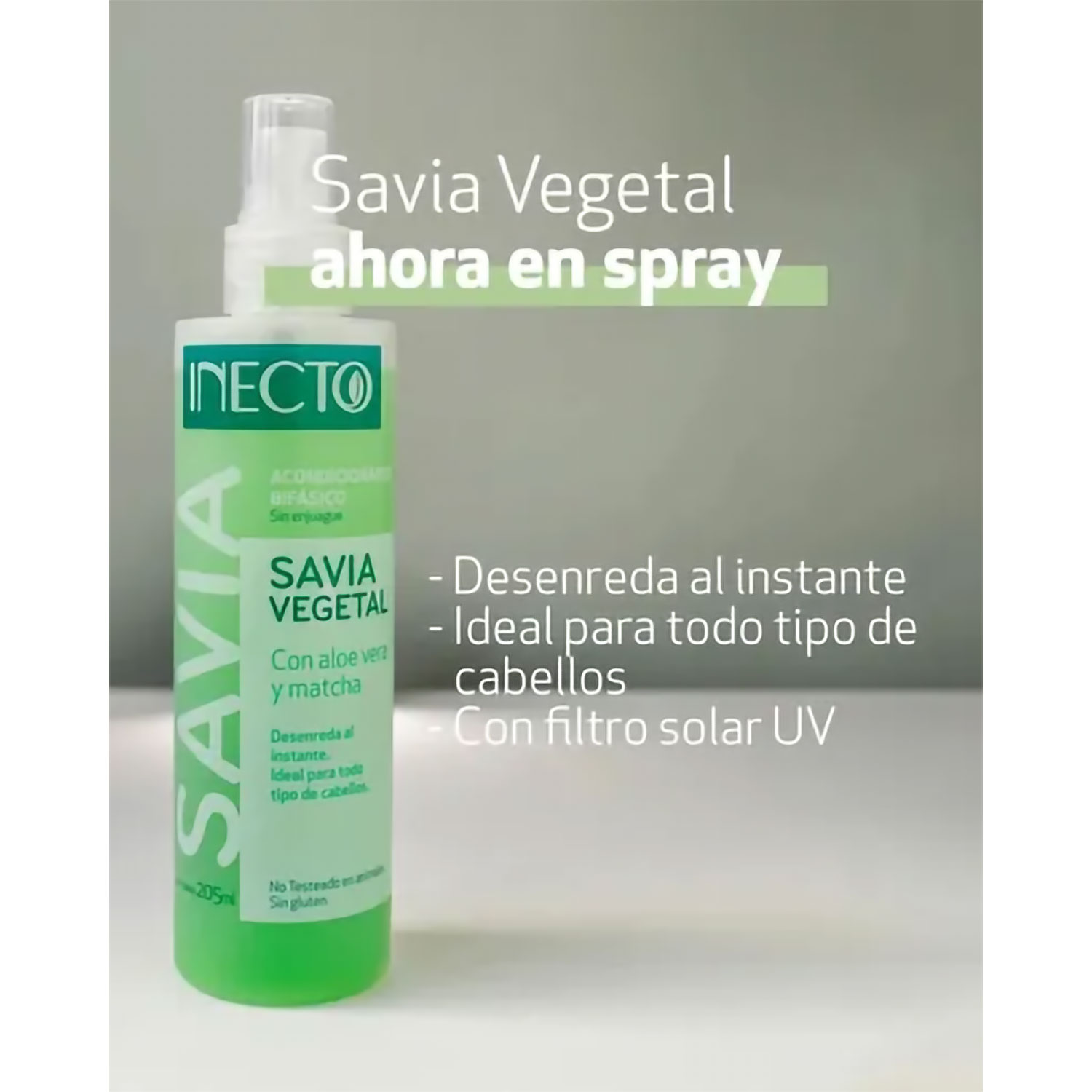 Acondicionador Bifasico Inecto Savia Vegetal X 205 Ml - Imagen 2
