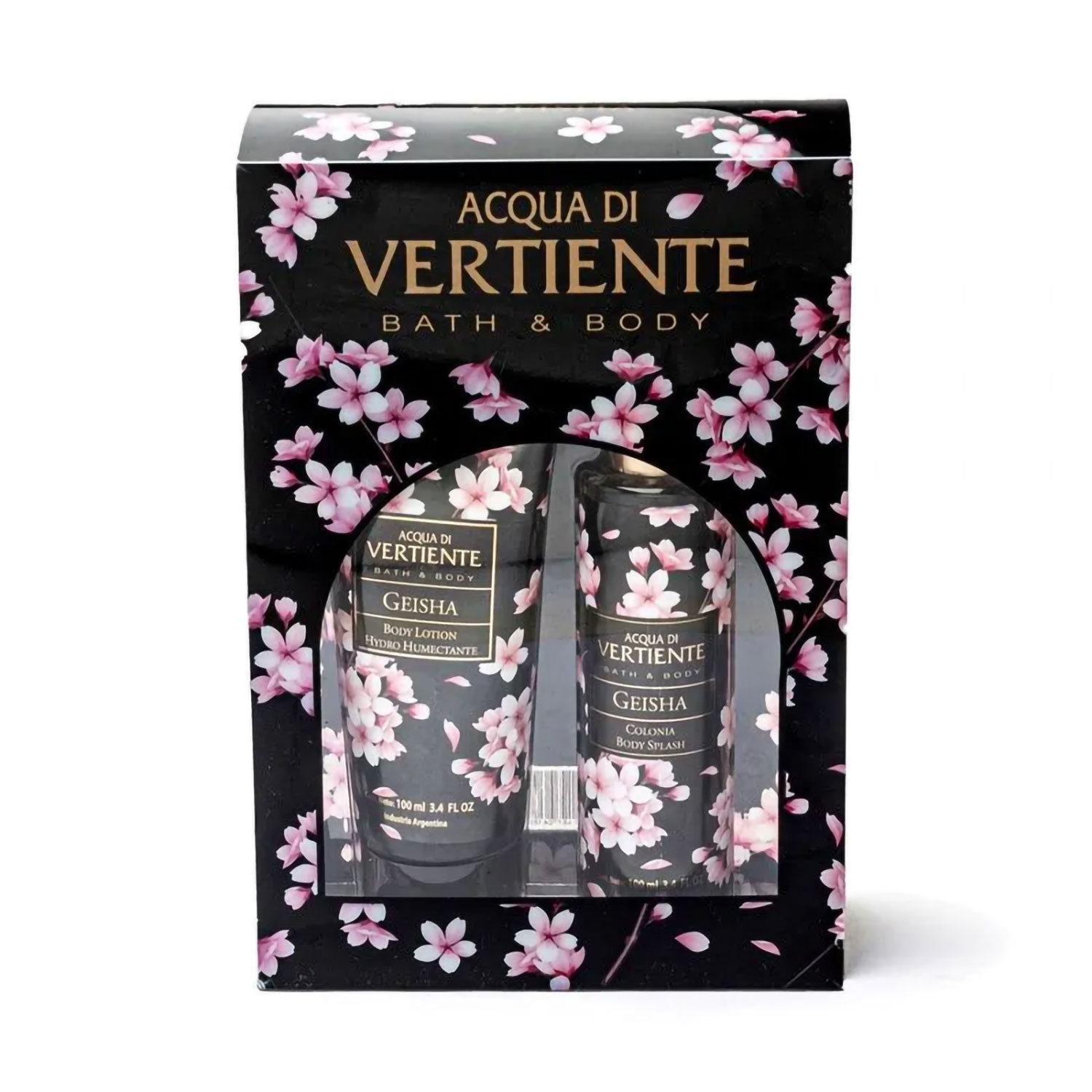 Set Body Lotion + Body Splash Acqua Di Vertiente Bath & Body Geisha X 1 U - Imagen 2
