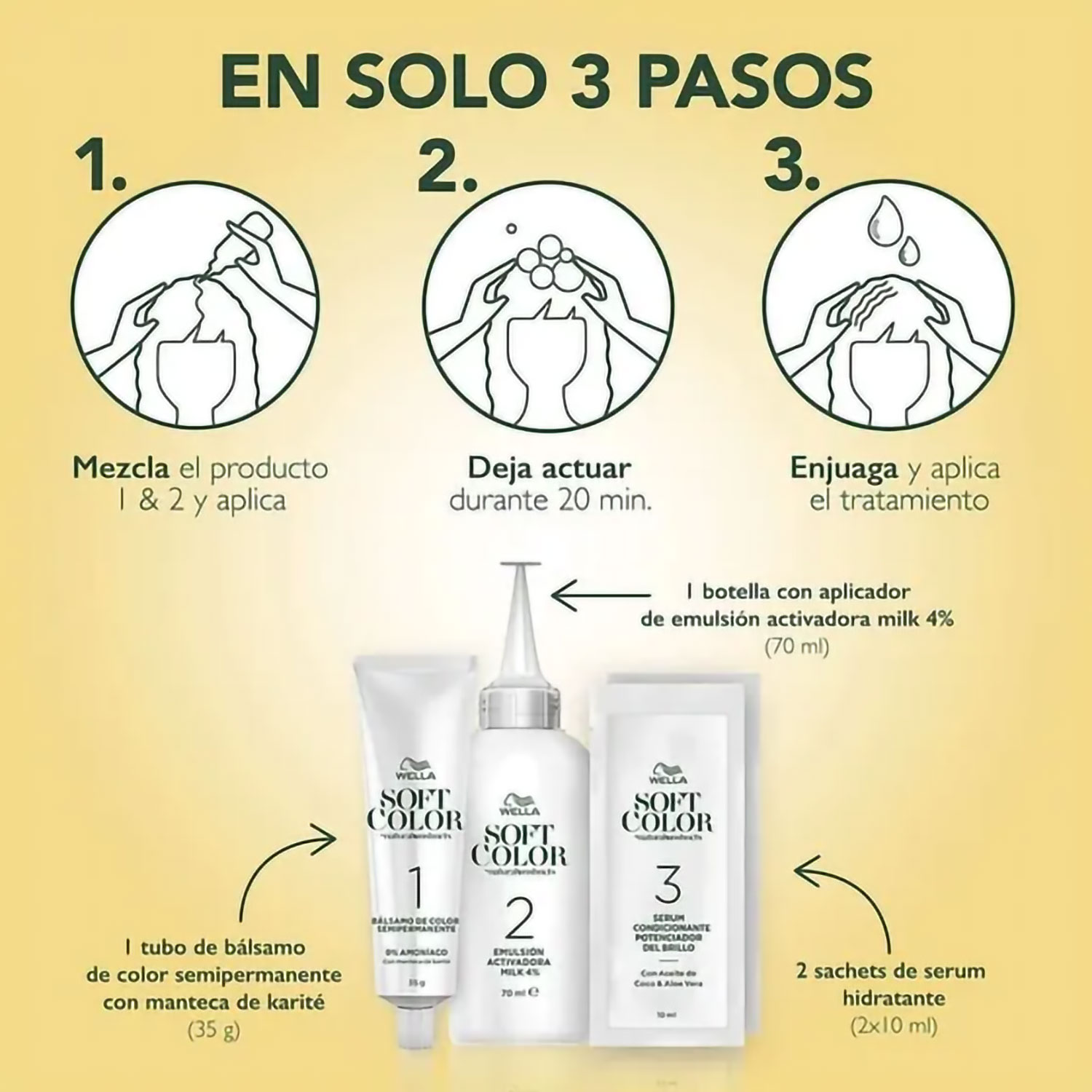 Tintura Semipermanente en Kit Wella Soft Color X 1 U - Imagen 6