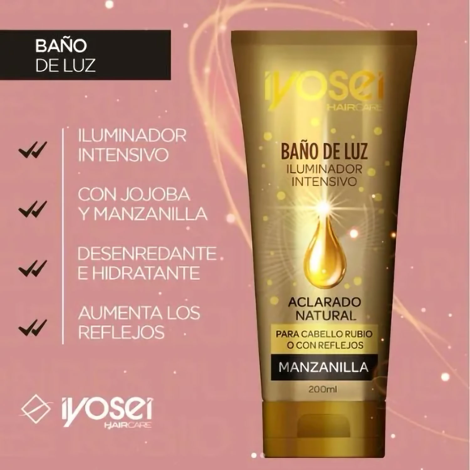 Baño de Luz Iyosei Iluminador Intensivo Manzanilla X 200 Ml - Imagen 4