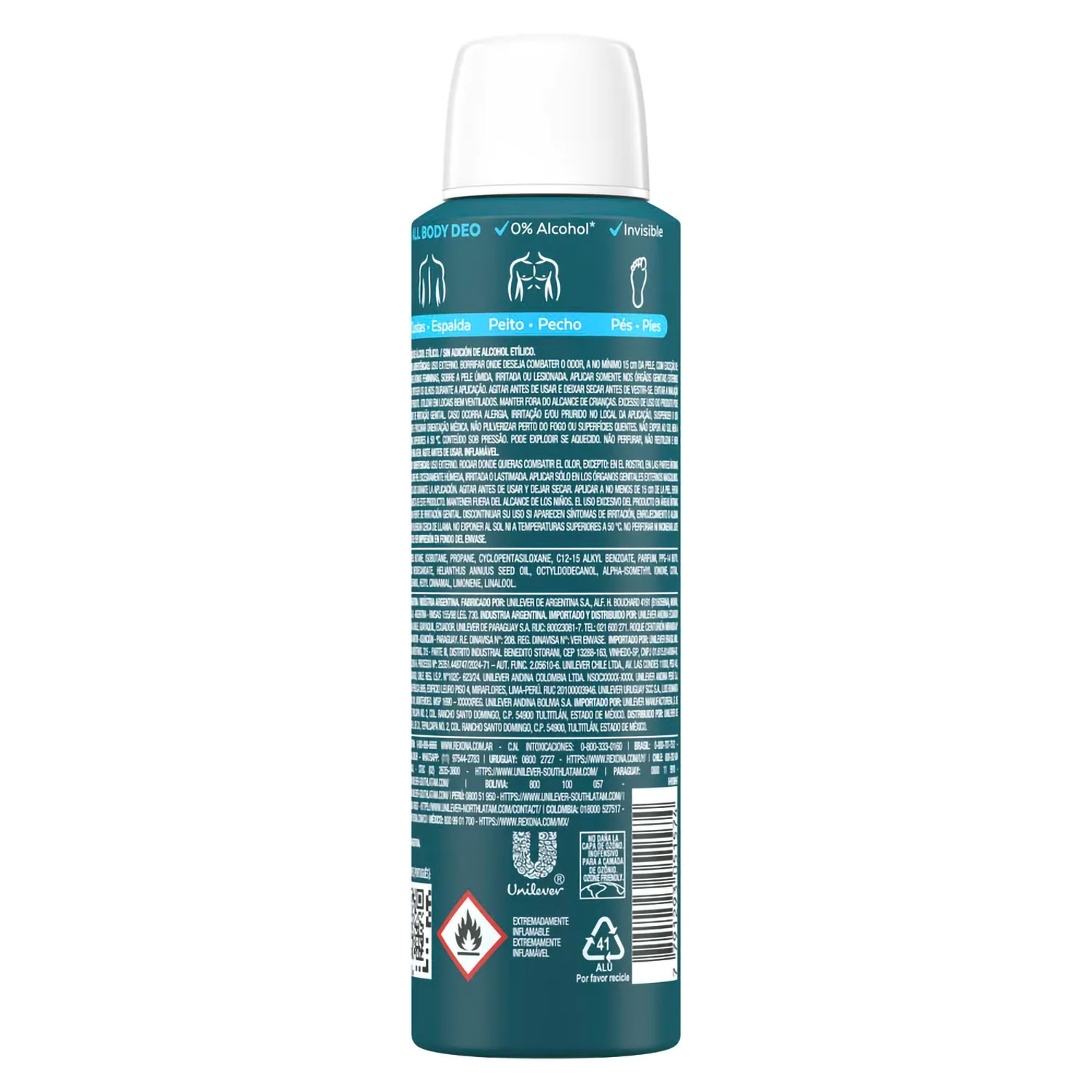 Desodorante Corporal Rexona All Body Deo Ocean Rush X 150 Ml - Imagen 2