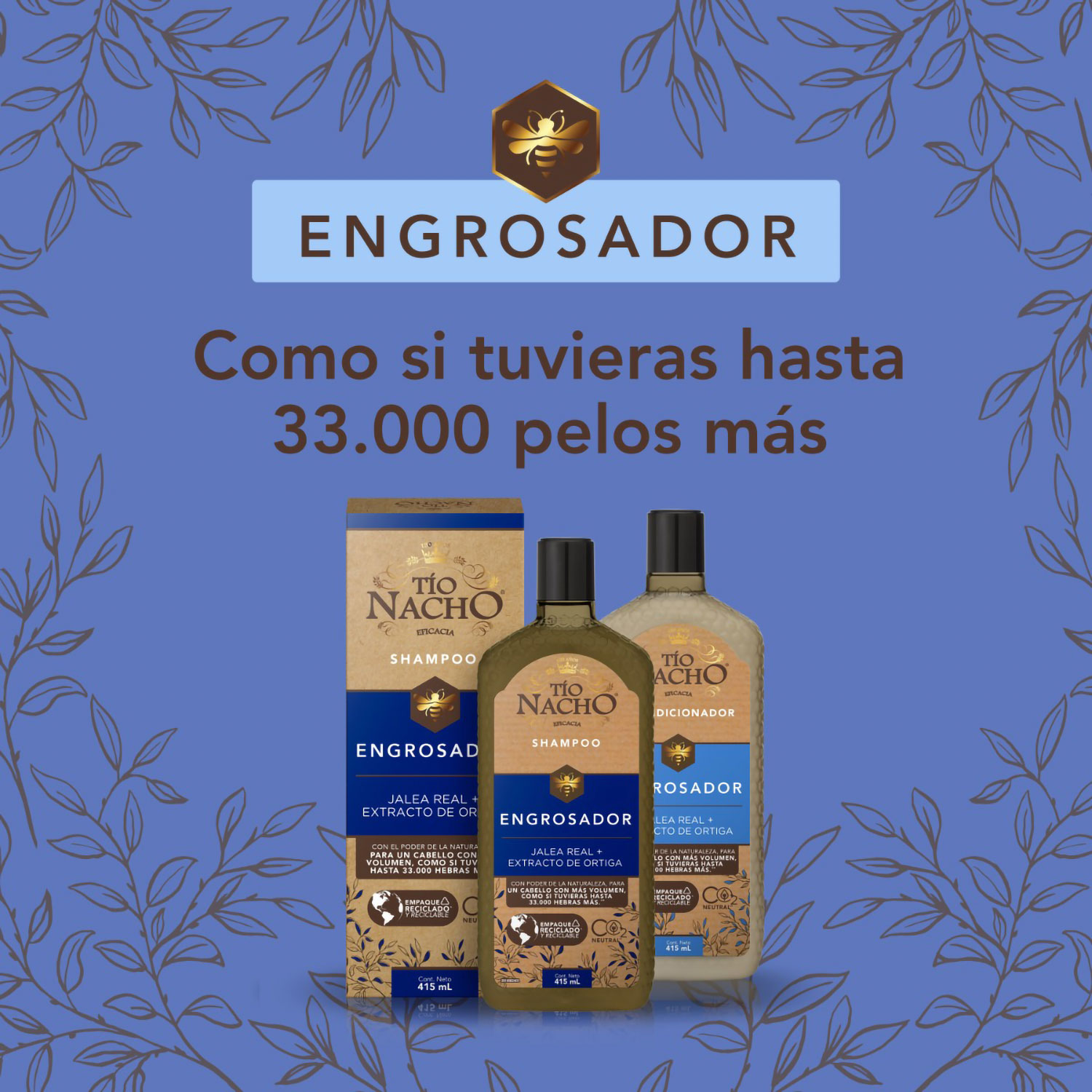 Shampoo Tio Nacho Engrosador X 415 Ml - Imagen 4