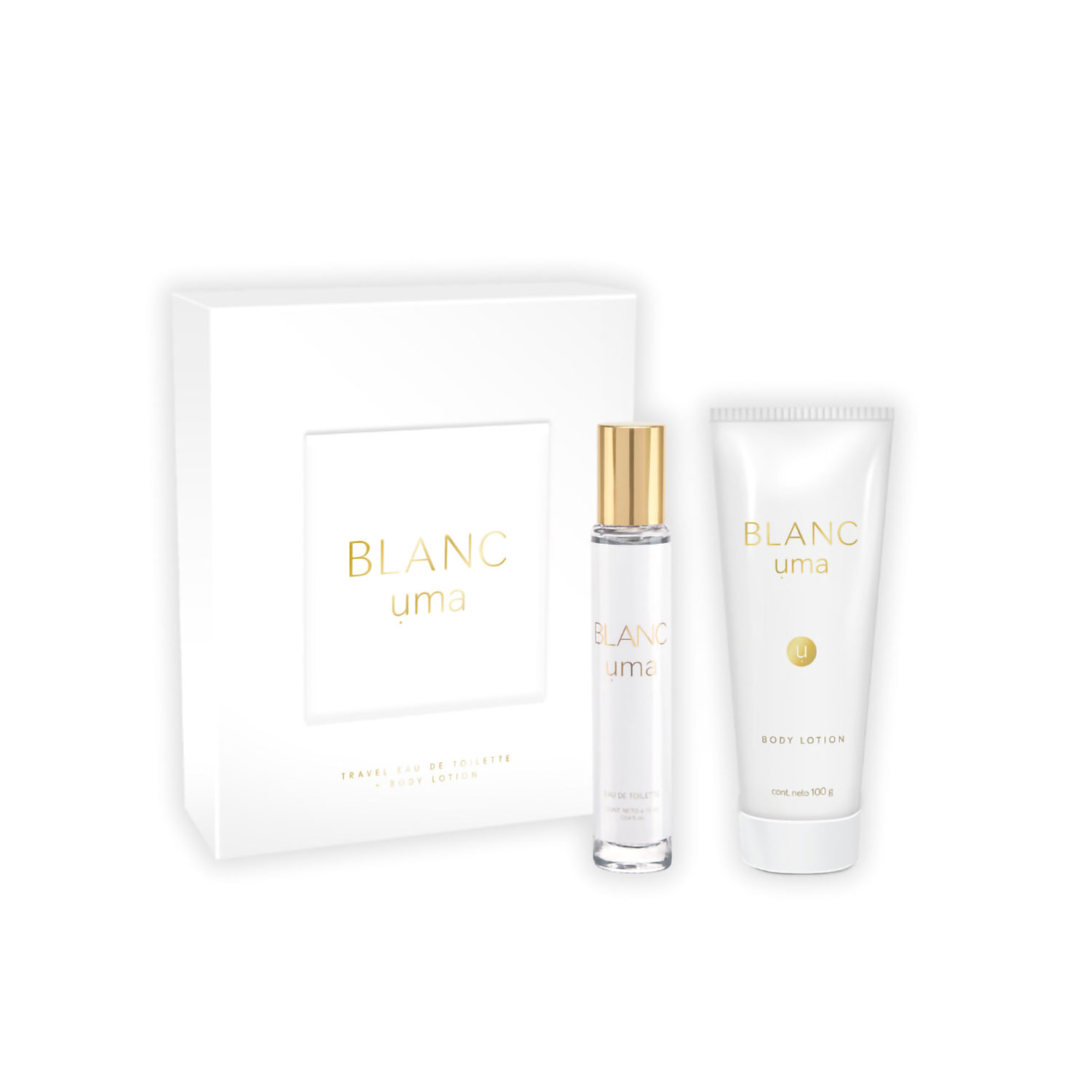 Perfume + Body Lotion Uma Blanc X 1 U